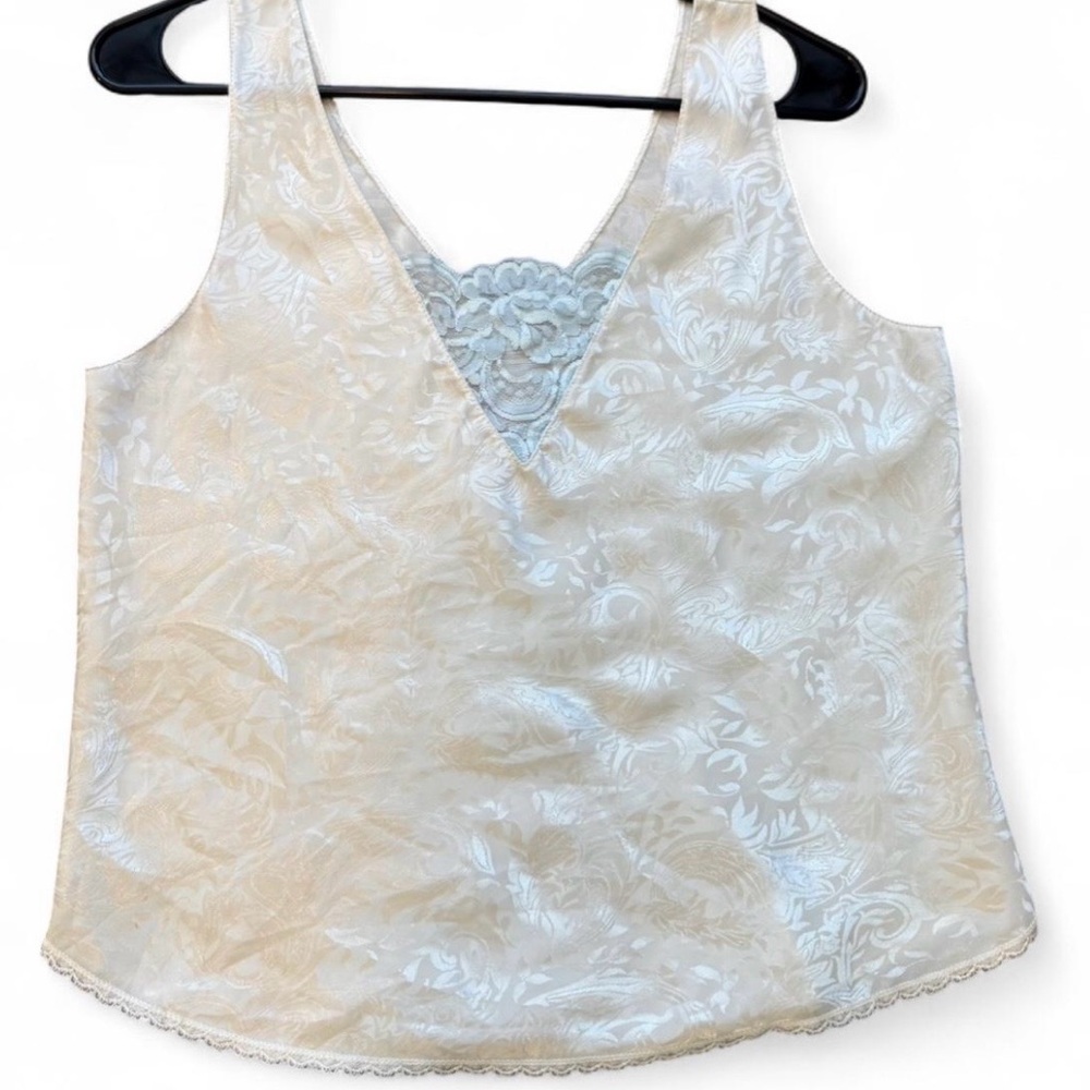 Vintage Deena Ivory Lace Tank Medium